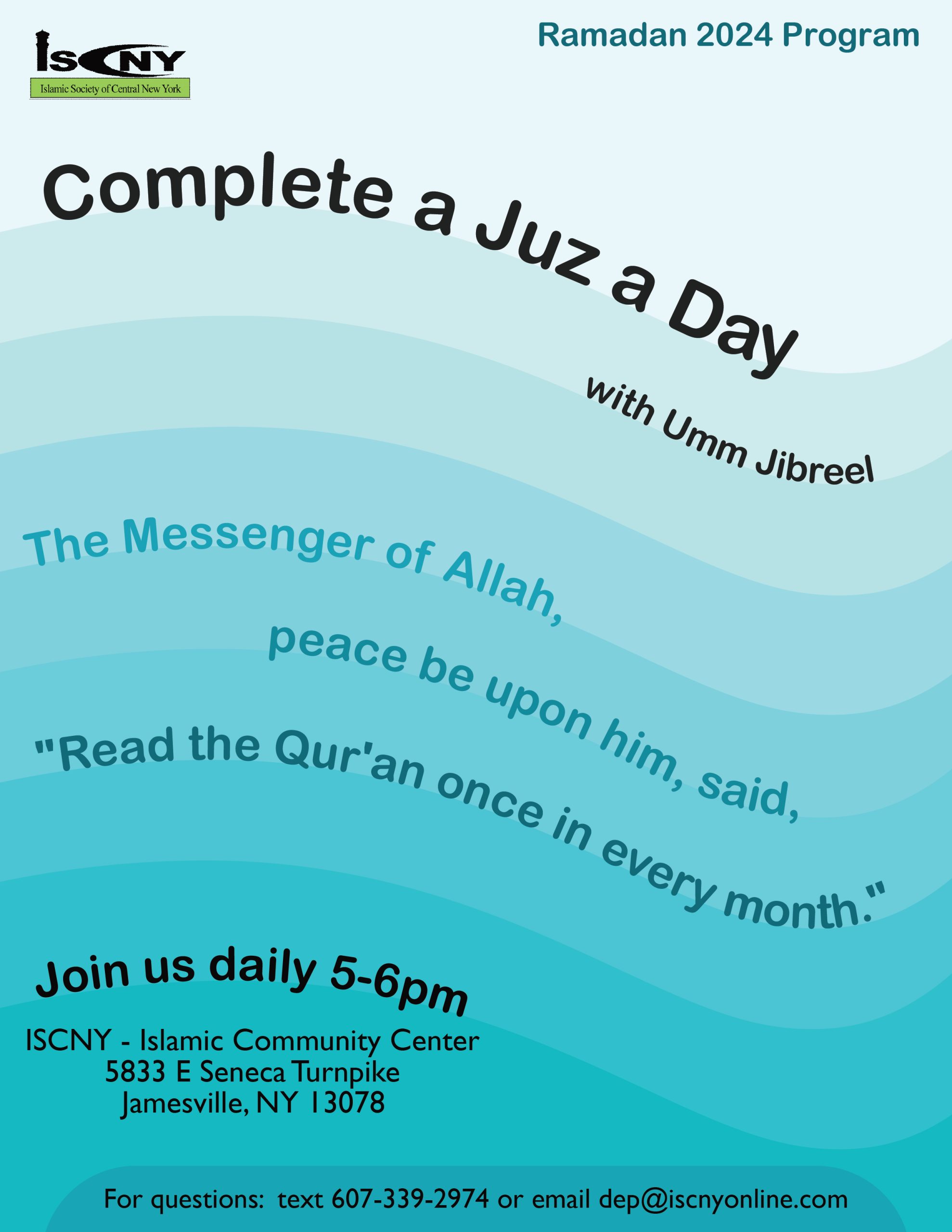 One-juz-a-day: Group Quran reading