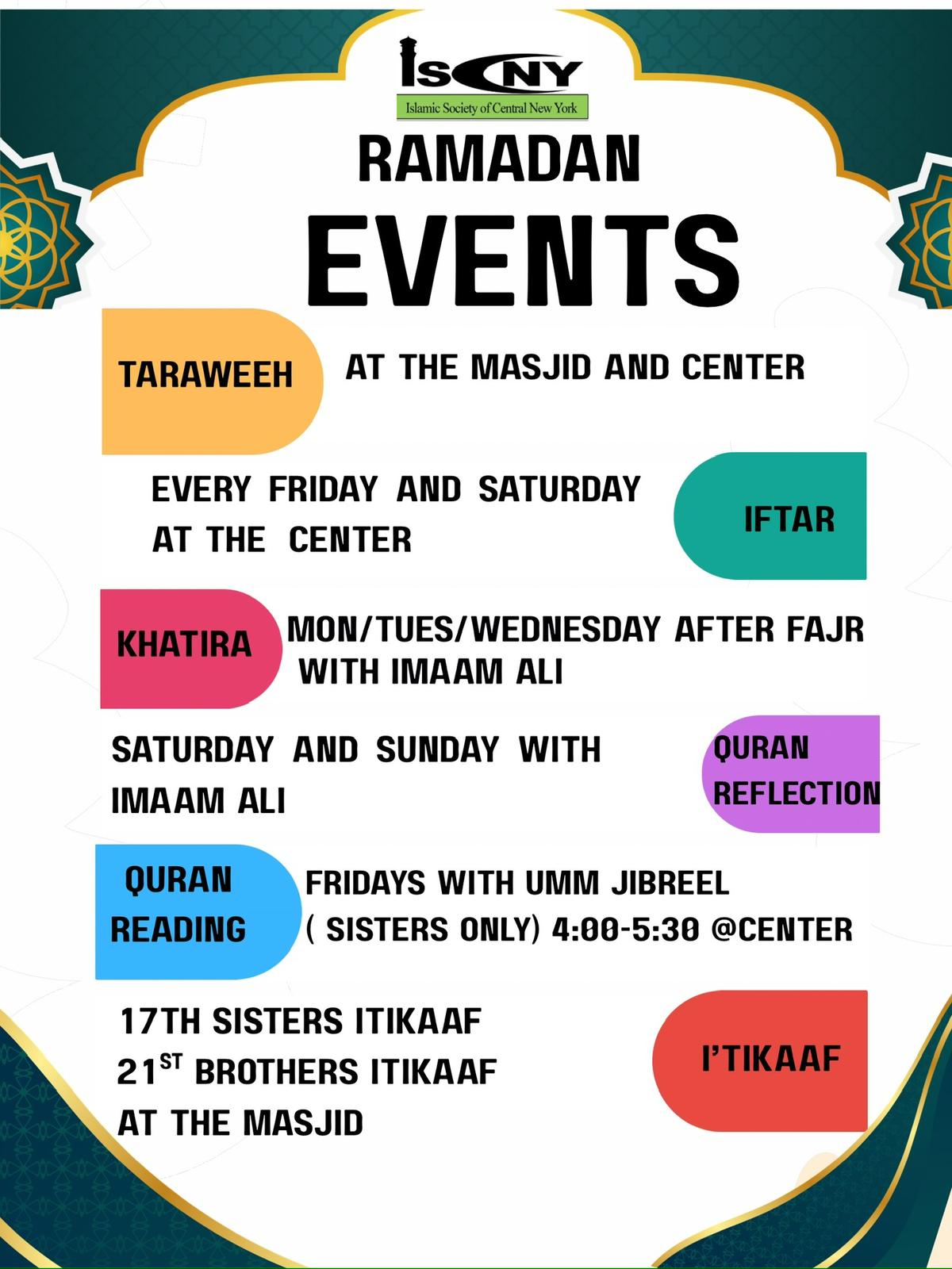Daily Ramadan event